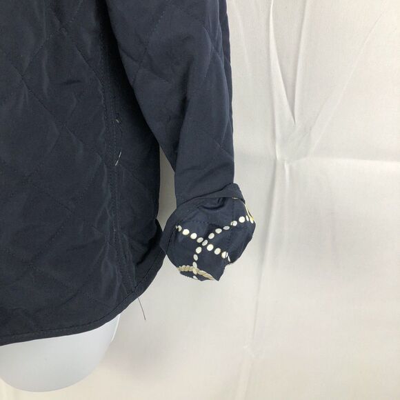 Koret Reverible Jacket Womens PS Blue Quilted Long Sleeves Button Front Vtg. - Picture 4 of 6